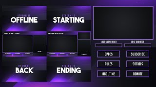 PURPLE STREAM OVERLAY [ DOWNLOAD LIVE PAKCAGE]