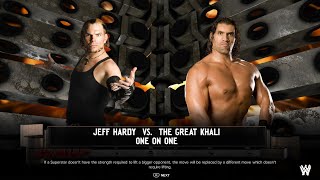 Wwe2k24 The Great Khali vs. Jeff Hardy: Raw Sept. 10, 2007