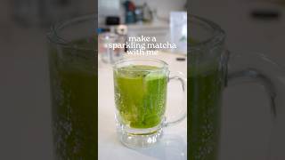 make a sparkling matcha with me! :D #matcha #drinks