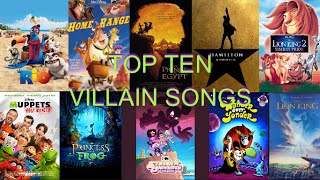 Top Ten Villain Songs