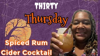 Cinnamon Spiced Rum Cider Cocktail 🍸 Thirsty Thursday! #Vlogtober