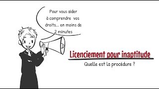 Licenciement pour inaptitude d'origine professionnelle ou non : procédure et indemnités