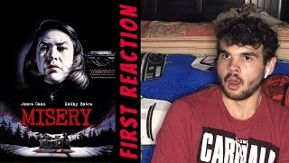 Watching Misery (1990) FOR THE FIRST TIME!! MOVIE REACTION!!