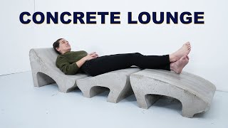 Concrete Pool Lounge Chair | DIY