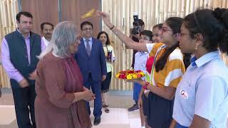 Ela Gandhi celebrates UN Day of Non-violence in GIIS SMART Campus