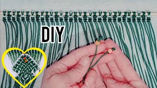 Macrame Christmas Tree Wall Hanging Tutorial for beginners 💙💡