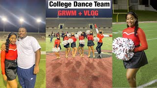 COLLEGE DANCE TEAM | GRWM + VLOG!