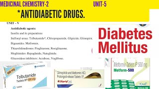 diabetes and its treatment | antidiabetic drugs | types of diabetes medicine