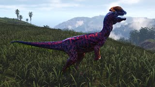 A Solo Dilophosaurus on the Official Servers