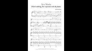 Ave Maria for solo soprano and piano