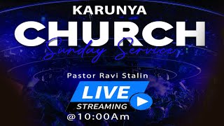 SUNDAY SERVICE LIVE | Msg by Dr.Ravi stalin | November-13-2022 KARUNYA MINISTRIES.