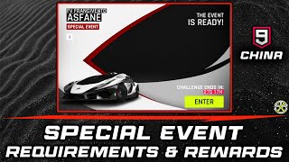 Asphalt 9 CN | Frangivento Asfane Special Event Reqs & Rewards