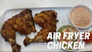 Marinated chicken made with air Fryer At Home With RIZ KITCHEN