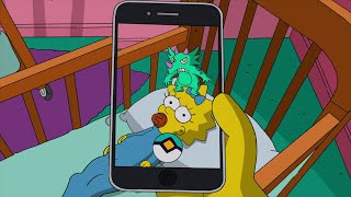 Simpsons plays Pokemon GO