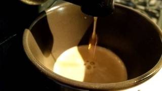 Making Nespresso coffee