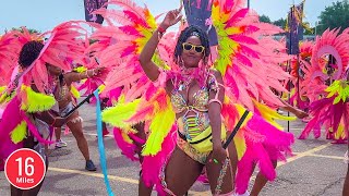 Caribana participants dance to the rhythm of the music