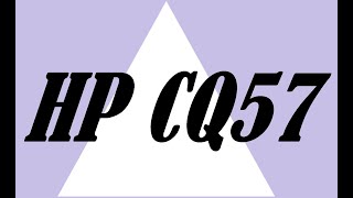 Простой ремонт ноутбука HP CQ57