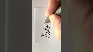 ✍️ WRITING NAME NIKOLA IN CURSIVE LETTERS EASY | Doodle Ideas | How To Write Nikola Name Cursive