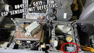 7L/T1 Touareg Diag 00493 - ESP sensor unit G419 defective