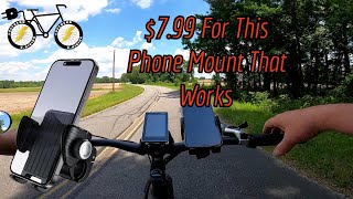 Phone Mount That Works, Only $7.99 #phonemount #ebike #review