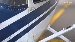 Preflight and run up on a Cessna 172M