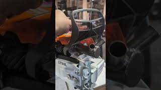 Stihl ms500i exhaust dual port muffler build for Bill super pipe style