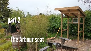 How to build a garden arbour seat