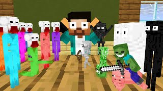 Monster School: ALL RUNNING GAME CHALLENGE - Minecraft Animation