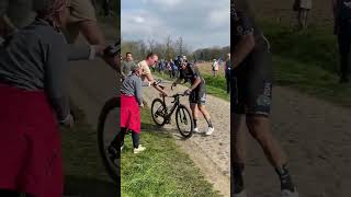 Degenkolb crash Paris-Roubaix 2023 (by Philipsen and Mathieu Van der Poel)