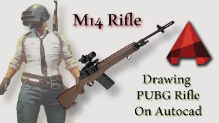 Draw PUBG rifle m14 on Computer