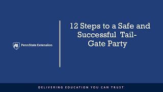 12 Steps to a Safe and Successful Tail-Gate Party