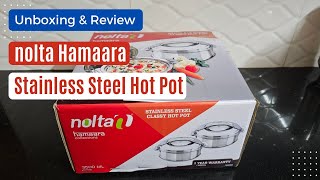 Nolta Hamaara Stainless Steel Classy Hot Pot Casserole #nolta #casserole #hotpot