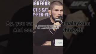 khabib - hey u can't say asalam alaikum and talk about whiskey