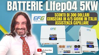 Batterie al litio per fotovoltaico 300 Dollari Lifep04 #efg Consegna in 4 o 5 GIORNI #1k