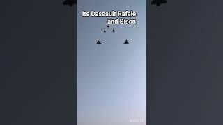 Dassault Rafale and Bison Fighter jet in one frame Airshow