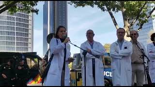 Discurso de Ángela Hernández en la concentración de la huelga hospitalaria del 19-A