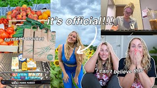 grocery shopping + HUGE ANNOUNCEMENT!!