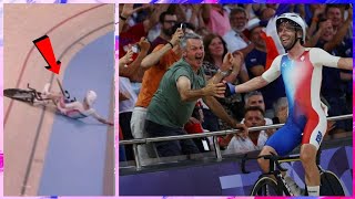 Benjamin Thomas champion olympique de l’omnium malgré une chute en pleine course