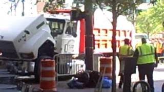 Houston Metro Rail Crash Point of Impact w Dump Truck 10/4/2011