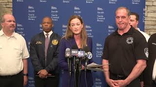 Mayor Eric Adams and FDNY Commissioner Laura Kavanagh provide an update on Bronx 2-alarm fire