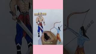 Dussehra drawing | Ravan drawing step by step #dussehra #dussehra2023 #ravan #ram #shorts #ytshorts