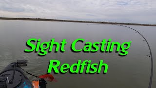 Sight Casting Kayak Fishing For Redfish #fishing