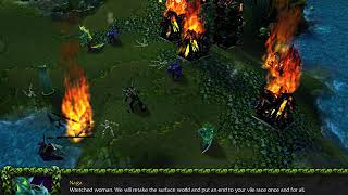 Warcraft III: Frozen Throne Terror of the Tides Sentinels Campaign Ch01 Rise of the Naga Gameplay