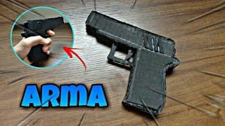 COMO FAZER UMA ARMA DE PAPELÃO! (Glock)