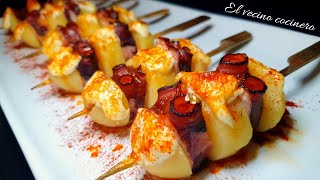 Aperitivo de PULPO fácil y buenísimo😍