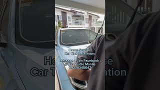 Home service car tint installation