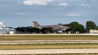 F-35 coming in for landing at Oshkosh Airshow