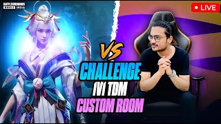 1V1 TDM CHALLENGE CUSTOM ROOM BGMI LIVE | 1V1 TDM I SOLO VS SQUAD? #1v1 #1v1tdm #livestream