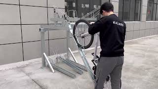 Double decker bike rack