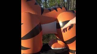 Riding Giant Inflatable Tiger Toy